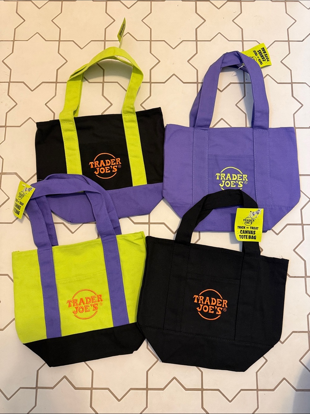 NWT 2026 TJs trick or treat canvas tote